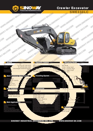 Rupsgraafmachines Sinoway SWE330LC