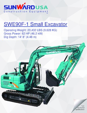 Rupsgraafmachines Sunward SWE90F-1 