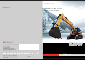 Rupsgraafmachines Sany SY420C