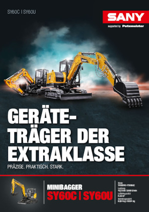 Rupsgraafmachines Sany SY60U 