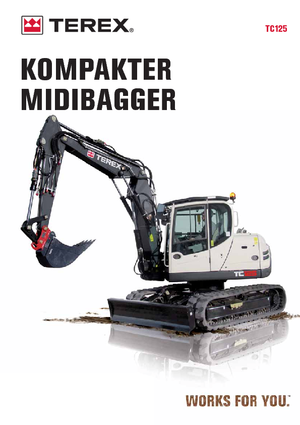 Rupsgraafmachines Terex TC 125