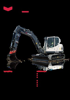 Rupsgraafmachines Terex TC 85