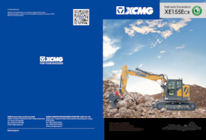 Rupsgraafmachines XCMG XE155ECR Single Boom 