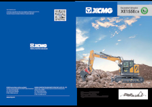 Rupsgraafmachines XCMG XE155ECR Single Boom 