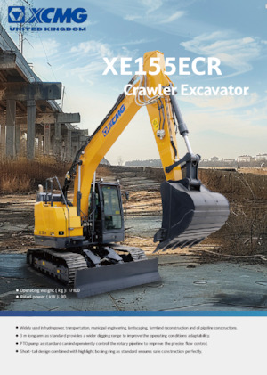 Rupsgraafmachines XCMG XE155ECR