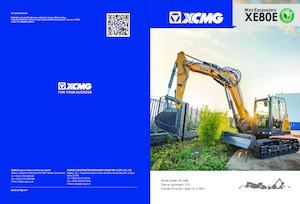 Rupsgraafmachines XCMG XE80E Double Boom