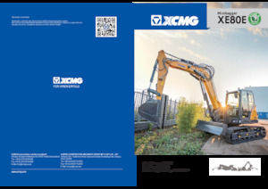 Rupsgraafmachines XCMG XE80E Single boom