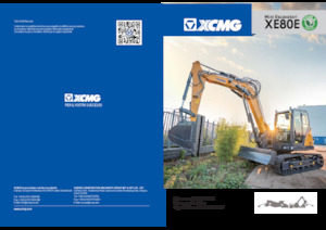 Rupsgraafmachines XCMG XE80E Single boom