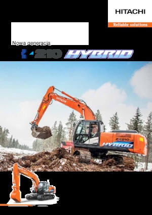 Rupsgraafmachines Hitachi ZH210-5 HYBRID