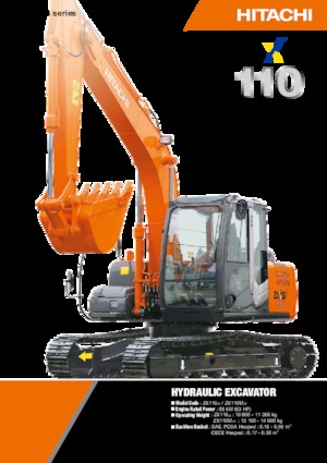 Rupsgraafmachines Hitachi ZX 110 M 3