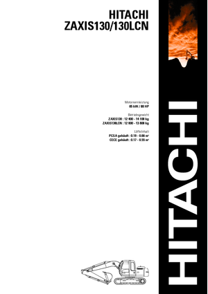 Rupsgraafmachines Hitachi ZX 130