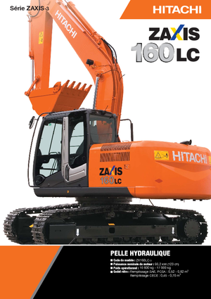 Rupsgraafmachines Hitachi ZX 160 LC-3