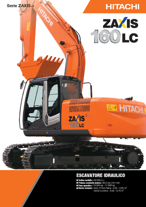 Rupsgraafmachines Hitachi ZX 160 LC-3