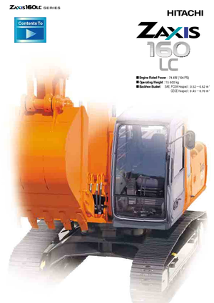 Rupsgraafmachines Hitachi ZX 160 LC