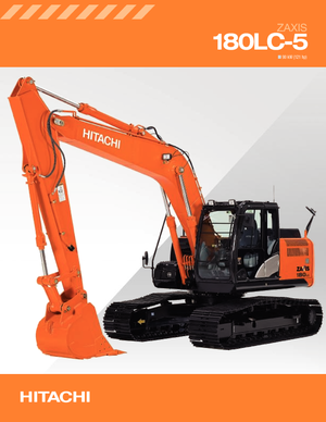 Rupsgraafmachines Hitachi ZX 180 LC-5