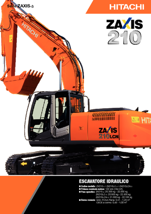 Rupsgraafmachines Hitachi ZX 210 LC-3