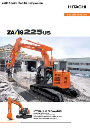 Rupsgraafmachines Hitachi ZX 225 USLC-5