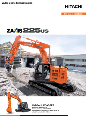 Rupsgraafmachines Hitachi ZX 225 USLC-5