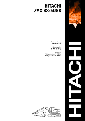 Rupsgraafmachines Hitachi ZX 225 USRLC