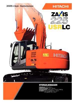 Rupsgraafmachines Hitachi ZX 225 USRLC-3