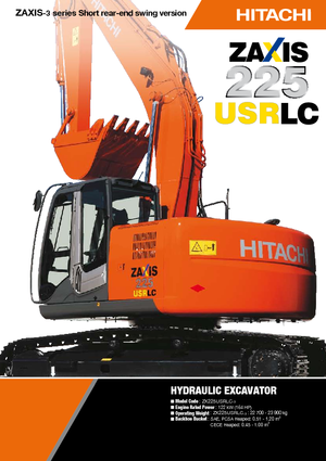 Rupsgraafmachines Hitachi ZX 225 USRLC-3
