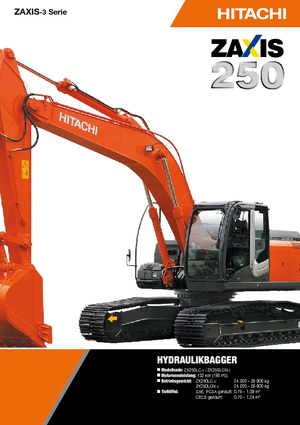 Rupsgraafmachines Hitachi ZX 250 LCN-3