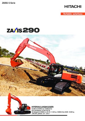 Rupsgraafmachines Hitachi ZX 290 LC-5
