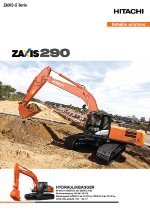Rupsgraafmachines Hitachi ZX 290 LCN-5