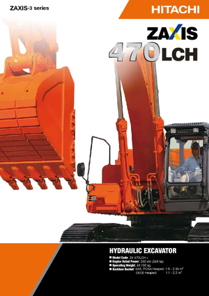 Rupsgraafmachines Hitachi ZX 470 H-3 LD