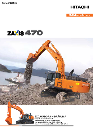 Rupsgraafmachines Hitachi ZX 470 LCH-5
