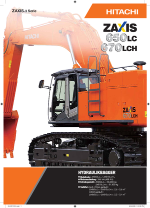 Rupsgraafmachines Hitachi ZX 670 LCH-3