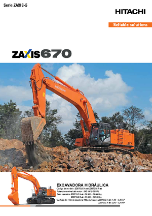 Rupsgraafmachines Hitachi ZX670LCH-5B
