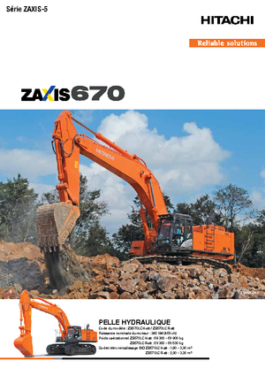 Rupsgraafmachines Hitachi ZX670LCH-5B