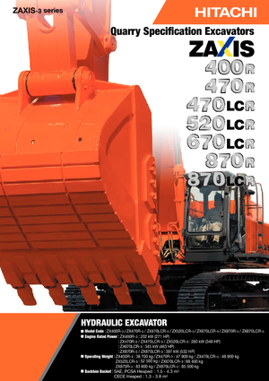 Rupsgraafmachines Hitachi ZX 670 LCR-3