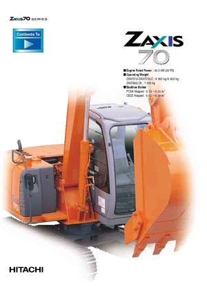 Rupsgraafmachines Hitachi ZX 70