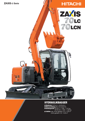 Rupsgraafmachines Hitachi ZX 70 LC-3