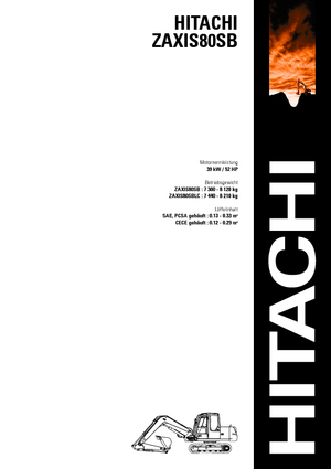 Rupsgraafmachines Hitachi ZX 80 SB