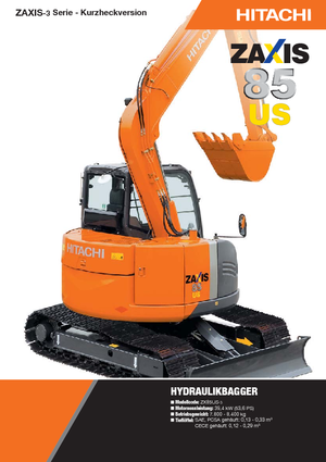 Rupsgraafmachines Hitachi ZX 85 US-3