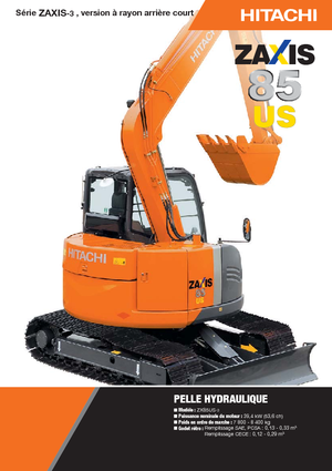 Rupsgraafmachines Hitachi ZX 85 US-3