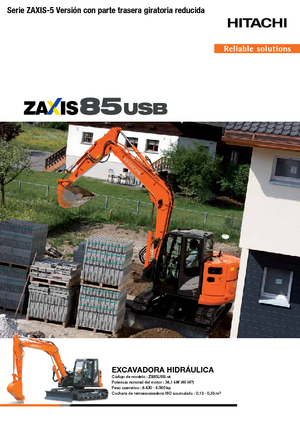 Rupsgraafmachines Hitachi ZX85USB-5A