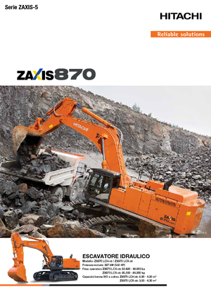 Rupsgraafmachines Hitachi ZX870LCH-5B