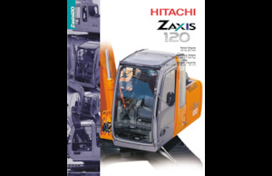 Rupsgraafmachines Hitachi ZX120