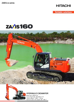 Rupsgraafmachines Hitachi ZX160LC-5G