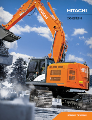 Rupsgraafmachines Hitachi ZX345