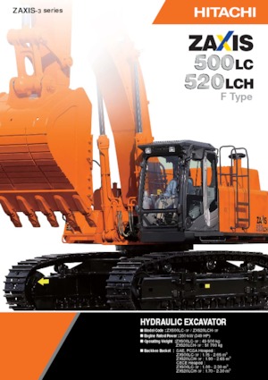 Rupsgraafmachines Hitachi ZX520LCH-3F