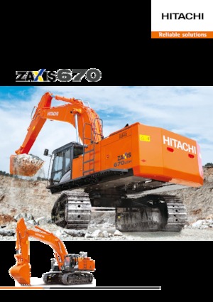 Rupsgraafmachines Hitachi ZX670LC-5G