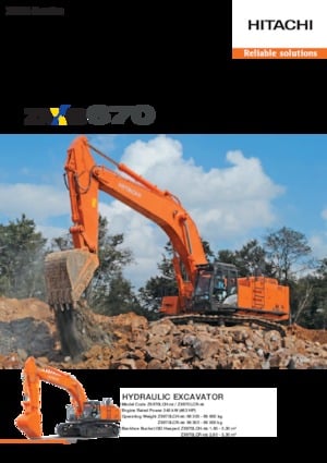 Rupsgraafmachines Hitachi ZX670LCH-5B