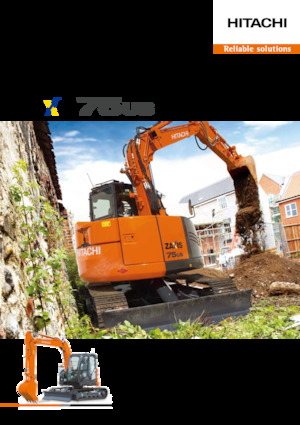 Rupsgraafmachines Hitachi ZX75US-5A