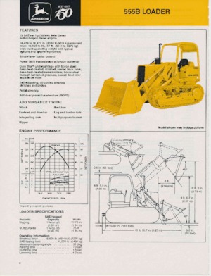 Rupsladers John Deere Construction 555 B