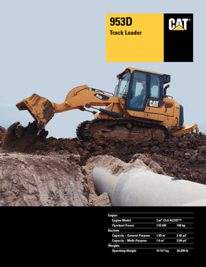 Rupsladers Caterpillar 953D